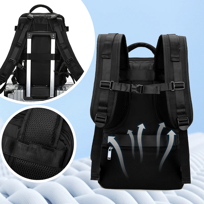 Travel Backpack Men's Short-distance Lightweight Travel Mountaineering Bag Large Capacity Computer School Bag Backpack for Men