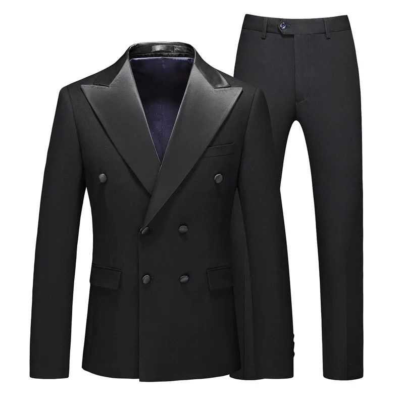 ZX91Men's  three-piece  groom wedding host dress banque