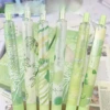 6pcs/set Black Ink Press Gel Pen ST Tip Good-looking Press Pen For School Office And Home for Girls Boys Women Men (Green) 1
