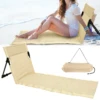 Outdoor Foldable Camping Chair Oxford Cloth Camping Floor Chair Garden Park Single Lazy Chair Backrest Cushion Picnic Back Chair 1