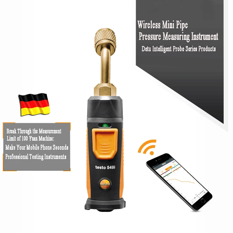Testo 0563 0002 10 sonde intelligenti K test CA e refrigerazione 2 pezzi Testo 115i e 2 pezzi Testo 549i Wireless Smart Bluetooth compatibile  1420