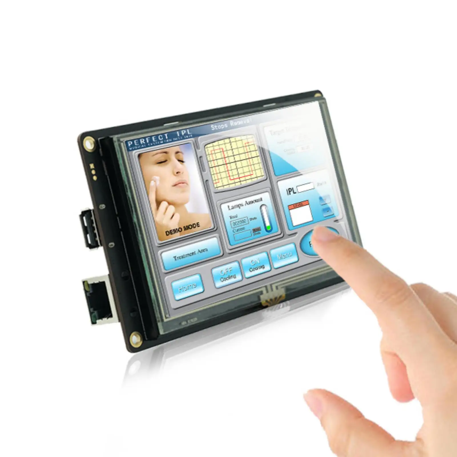 

5.0 TFT LCD Industry Series Screen with UART PORT which can be controlled by ANY MCU via Simple Powerful Command Set