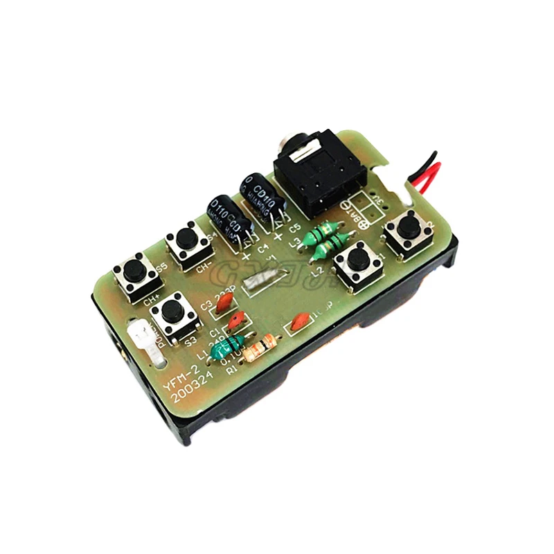 ALLZZY 76-108 MHz FM Radio Stereo Kit Fai Da Te Wireless FM Radio Trasmettitore E Modulo Ricevitore Modulazione Di Frequenza Pratica Di Saldatura (Color : Transmitter-Receiver - 2