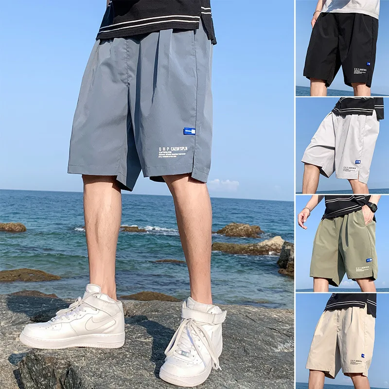 

Ice Silk Shorts for Men's Summer Thin Outerwear Quick Drying Casual Pants for Men's Five Point Sports Pants