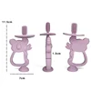 Baby Silicone Training Toothbrush BPA Free Rodent Animal Koala Safe Toddle Teether Chew Toy Teething Ring Infant Baby Accessorie 5