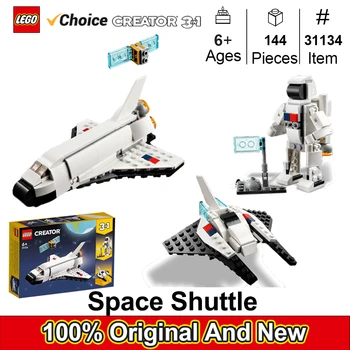 LEGO 31134 Creator 3 in 1 Space Shuttle Building Toy for Kids, Creative Gift Idea for Boys and Girls Ages 6 and Up