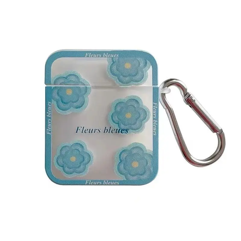 INS Blue Flower Earphone Case for AirPods
