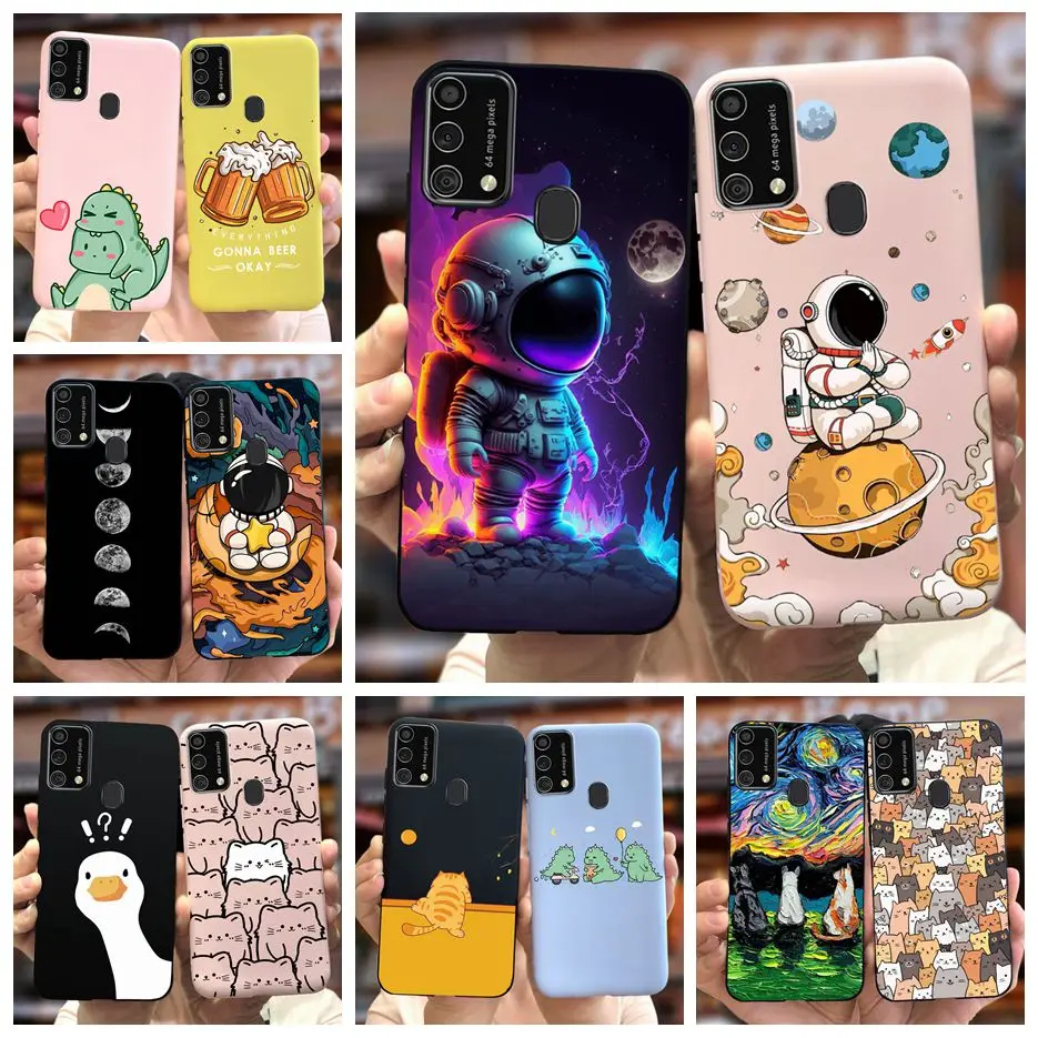 Cute Astronauts Cartoon Soft Phone Case Cover