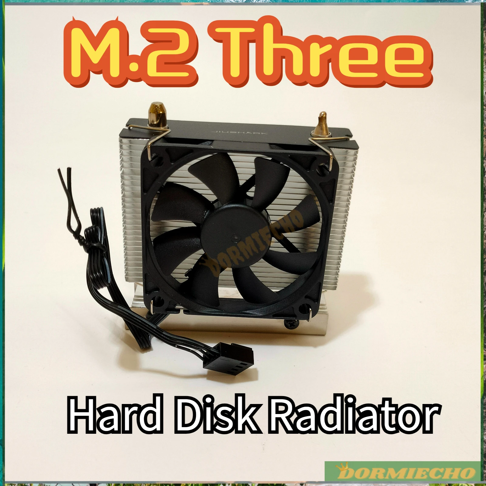 

100% Original Heat Sink THREE M.2 SSD PCI-E NVMe Hard Disk Radiator with Fan M2 2280 Solid State for Desktop PC Accessories