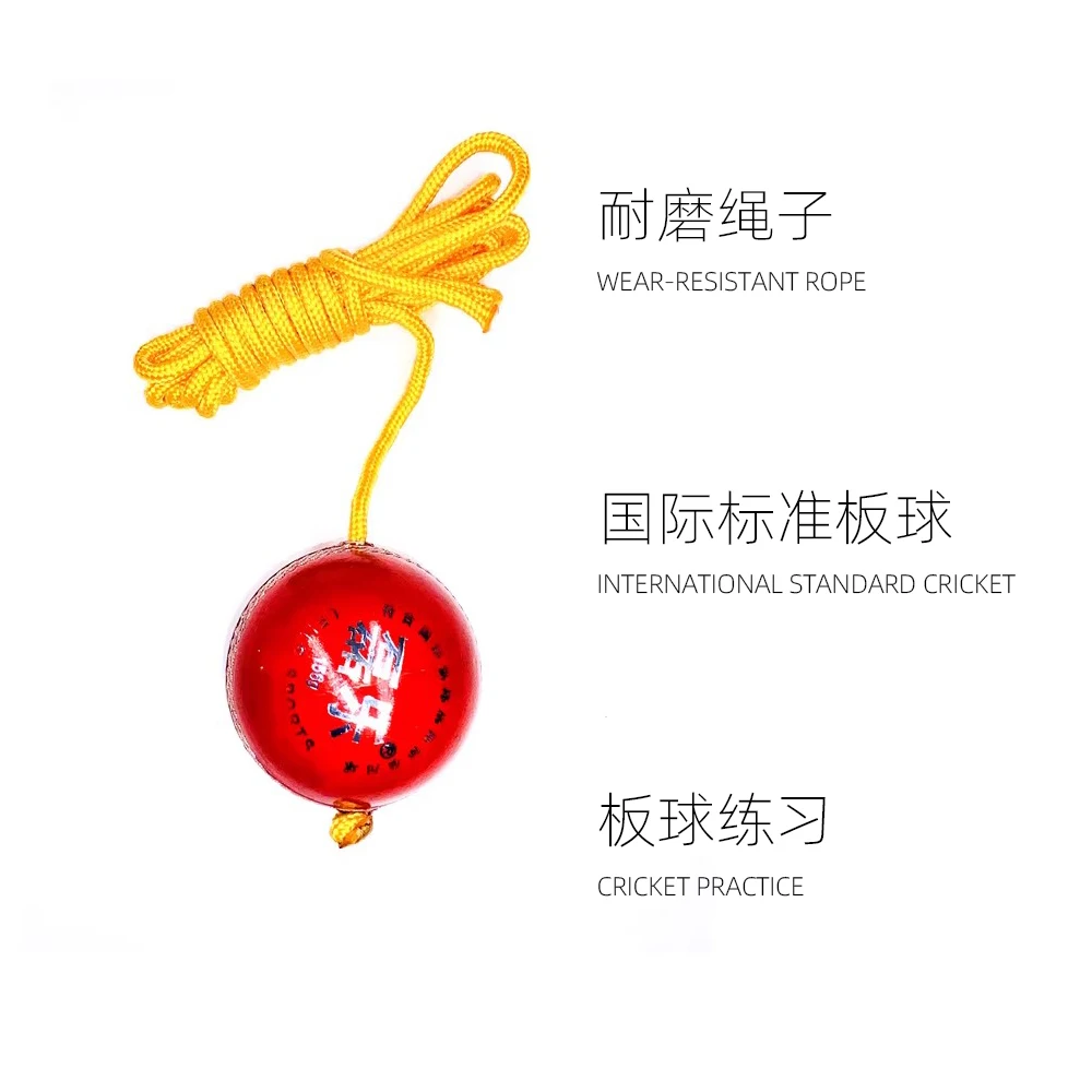 Cricket Hanging Ball for Bat Knocking And Practice With Reaction String Synthetic Cricket Ball Leather Hanging Practice
