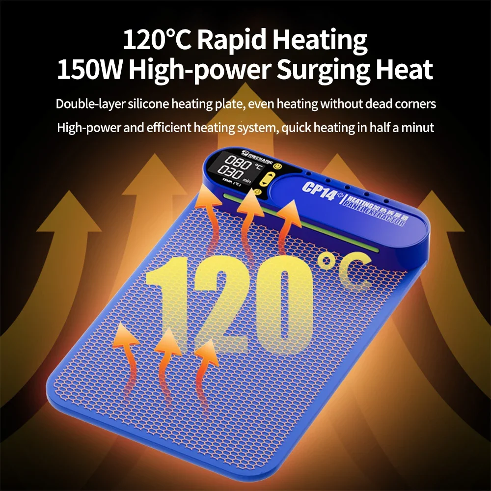 MECHANIC CP14+ LCD Screen Removal Heating Separator Silicone Pad for Mobile Phone IPad Repair Screen Removal Silicone Pad Tool