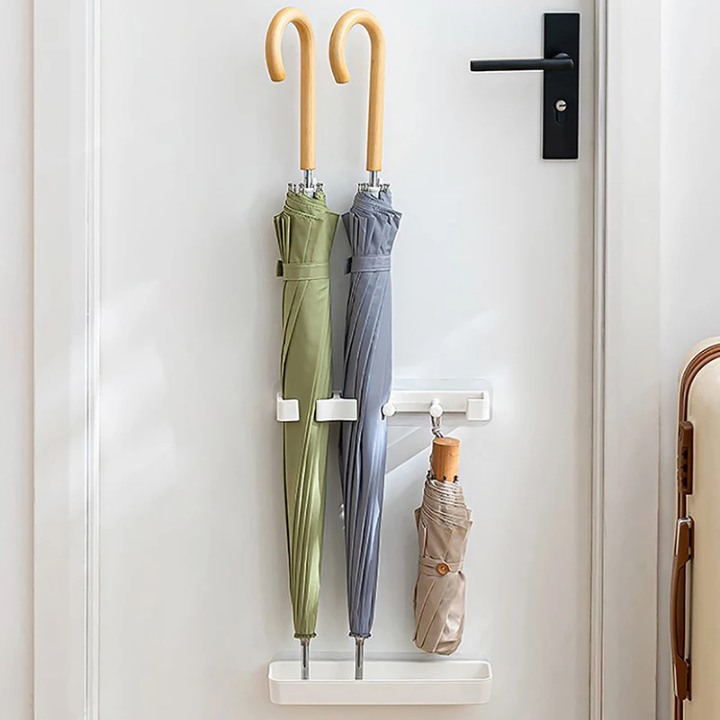 Umbrella Stand Anti-slip Holder Adjustable Height Store Umbrellas Practical Wall-mounted Leaching Shelf