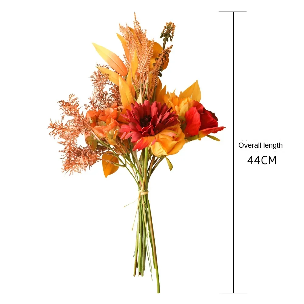 Fiori autunnali artificiali, decorazioni floreali autunnali vintage, fiori finti a tema autunnale, decorazioni floreali di Halloween, fiori finti del Ringraziamento - Italia