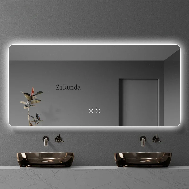 Nordic Smart Bathroom Cabinets Simple Shelves Storage Vanity Bathroom Mirror Cabinet Dresser Home Furniture Armario Bano FYBC