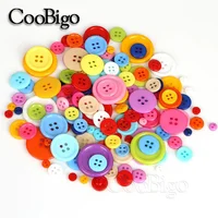 50-500pcs Plastic Sewing Button for Clothes Needlework DIY Craft Accessories 4-holes Round 8mm 9mm 10mm 13mm 15mm 18mm 20mm 25mm 1