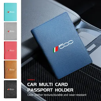 Porta Passaporto e Documenti da Viaggio, Custodia Portafoglio per Uomo e Donna, Organizzatore Documenti per Fiat 500 500C 2012 500X 500L Abarth