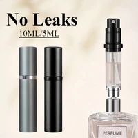 Atomiseur de parfum 10/5ML, récipient liquide Portable pour cosmétiques de voyage, Mini vaporisateur en aluminium, bouteille vide rechargeable 1