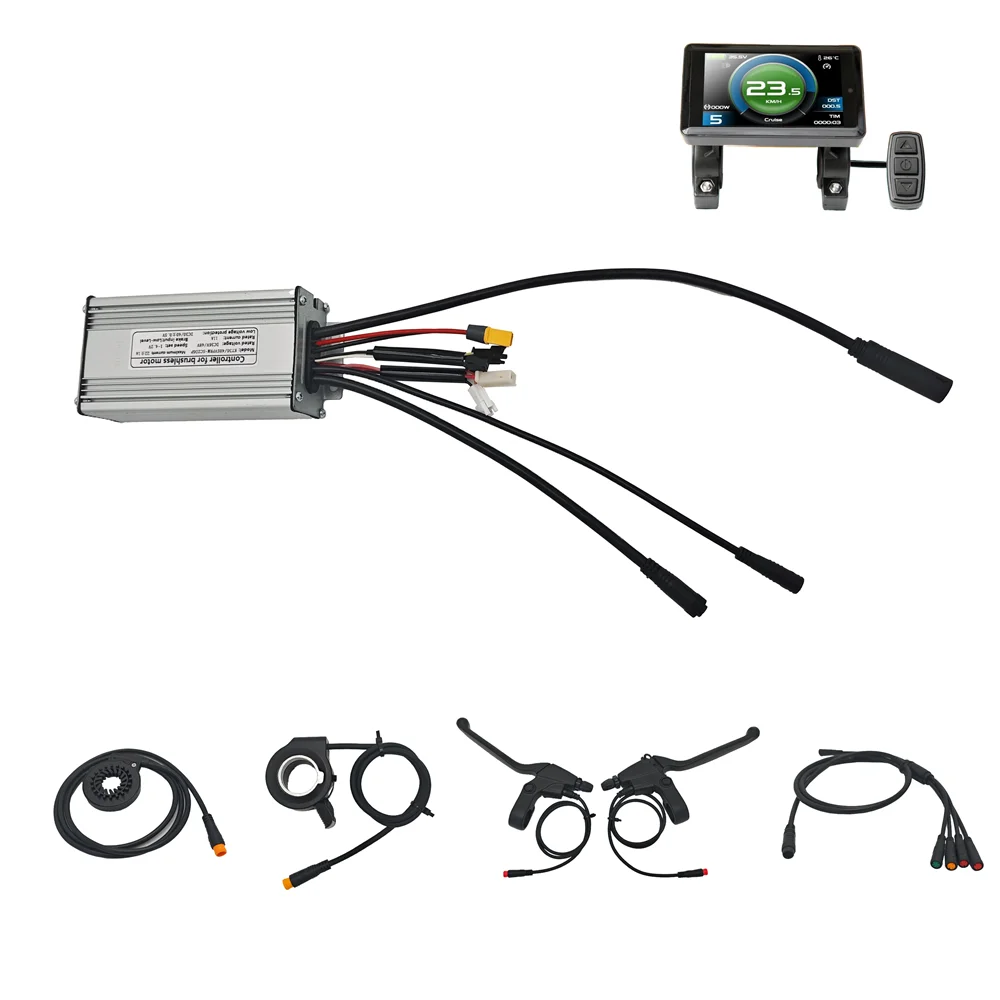 바팡 G060 허브 모터 전기 자전거용 36V 48V 250W 500W 22A 컨트롤러 ..