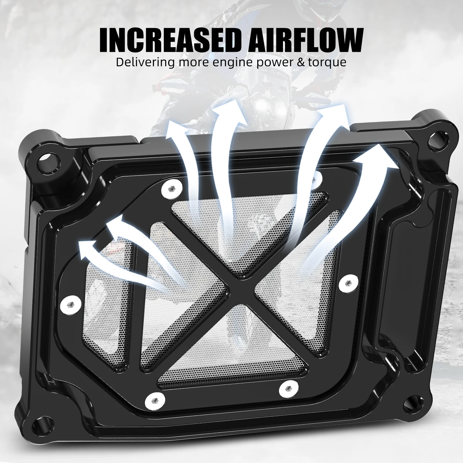 Motorcycle Air Filter Box Cover for Yamaha Tenere 700 XTZ07 XTZ700