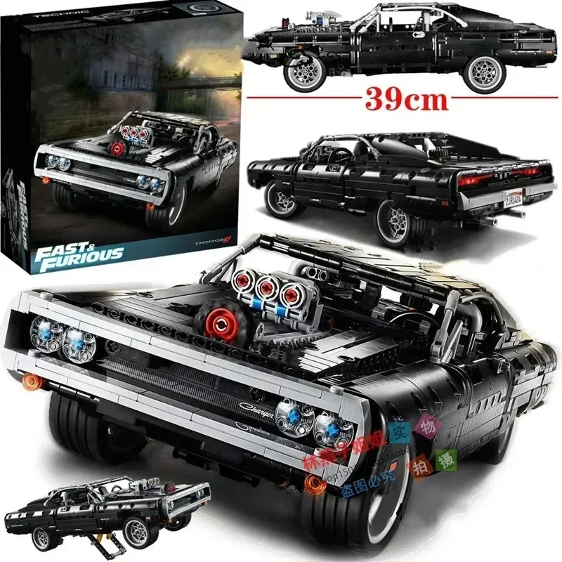 Technical Car Dodge Charger Racing Car Building Blocks Modello 42111 Mattoni Giocattoli In Film Fast Furious Vehicle Gifts For Boyfriend
