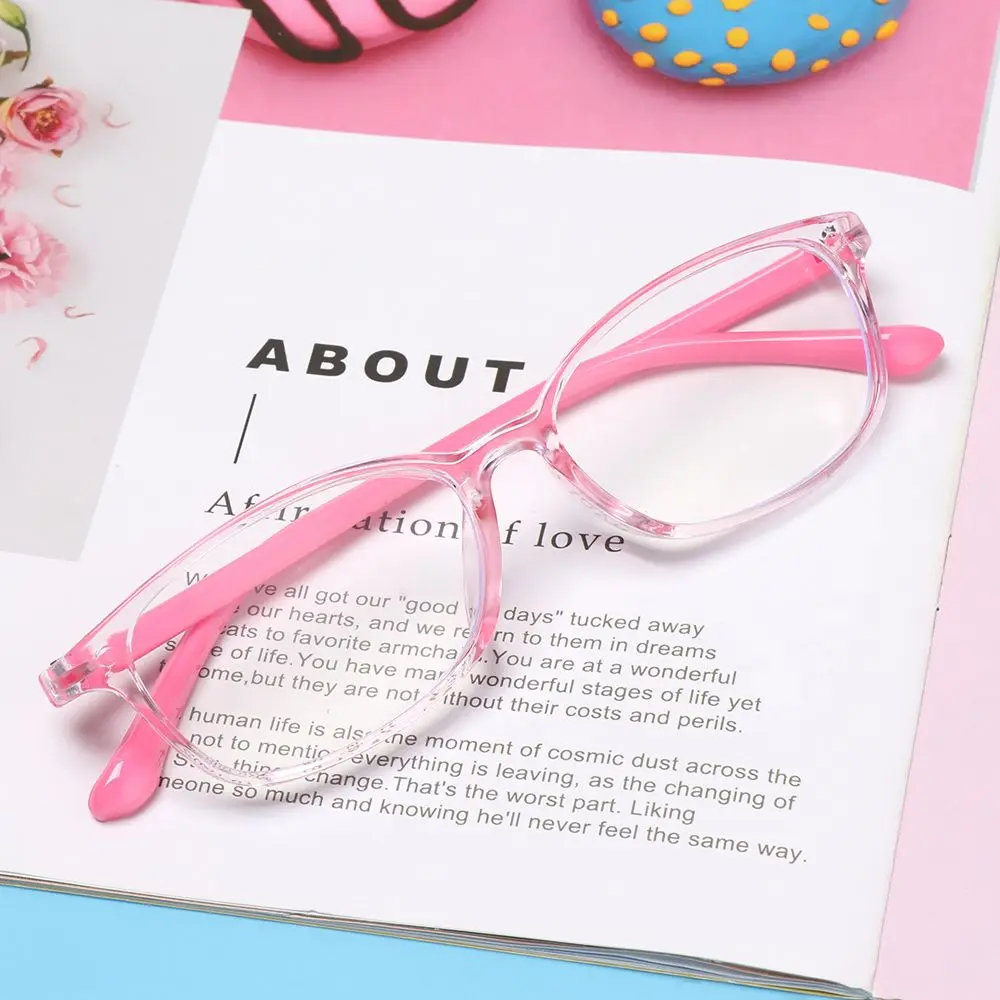 Blue Light Blocking Glasses Anti-blue Light Kids Glasses Square Optical Frame Children Boy Girls Transparent Blocking Anti Reflective UV Computer Eyeglasses blue light blocking glasses optical glasses frame