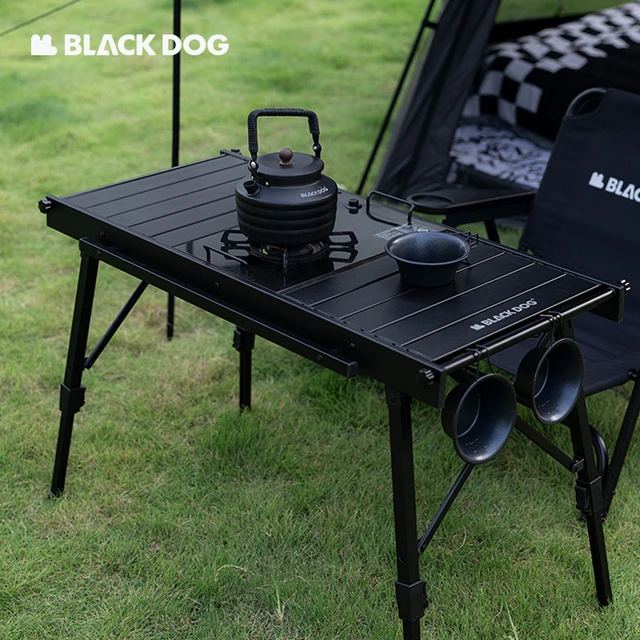 BLACKDEER Camping Folding Aluminum Alloy IGT Table Multifunctional Portable  BBQ Grill Wood Table Outdoor Picnic Fishing - AliExpress