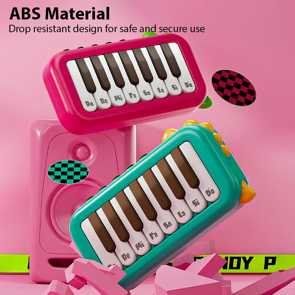 15 Key Pocket Piano Mini Electronic Piano One Click Switching Between 3 Different Tones Illuminated Keys Music Instrument