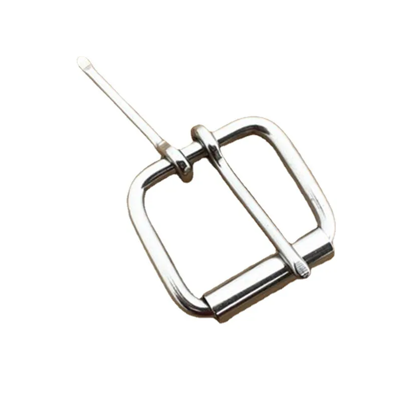 Stainless Steel Double Pin Buckle Solid Cowboy Belt Hardware Roller Wastband Head 52mm 60mm 5