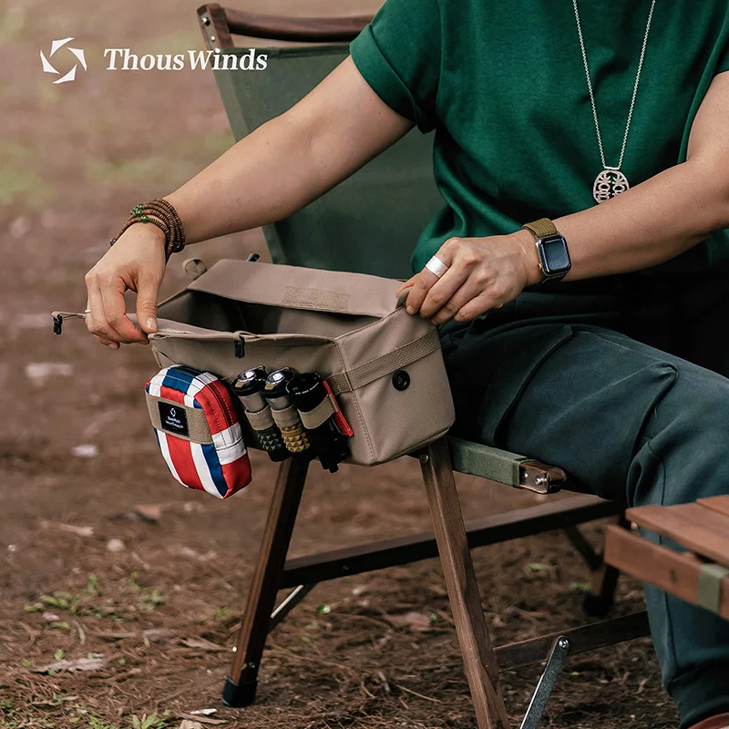 Outdoor Tactical Side Bag Camping Chair Armrest Bag Snow Peak Helinox Sundries Storage Box Camping Supplies Storage Bag
