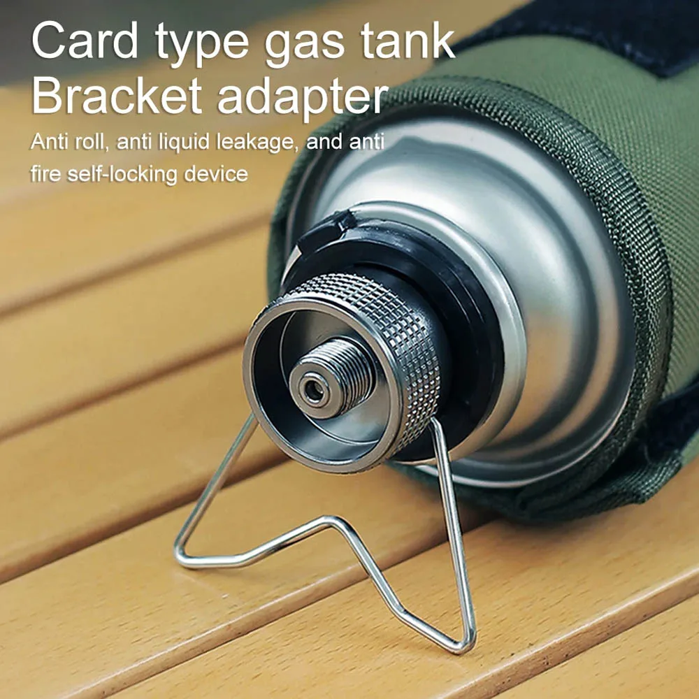Camping Butane Adapter – Portable Gas Tank Converter with Bracket 3
