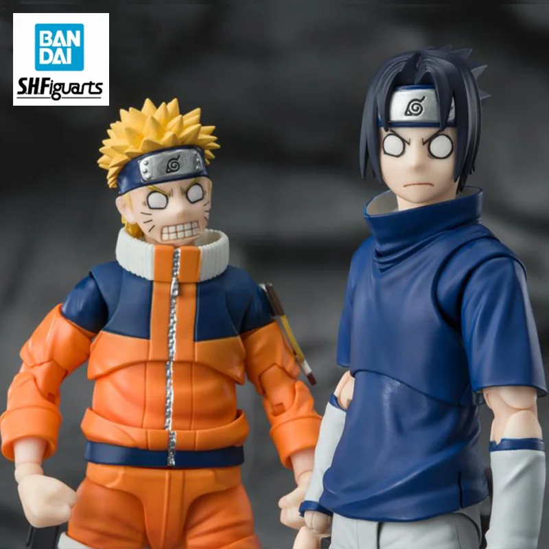 

In Stock Original Bandai S.H.Figuarts SHF Naruto Uzumaki Sasuke Uchiha Genius Ninja Model Action Figures Toys