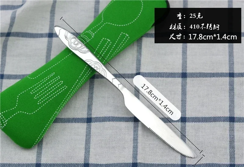 Picnic Cutlery Set Picnic Tableware Camping Cutlery Set Washable with Zipper Travel Kit Case Portable Pouch For Dinner Household Tool Travel Camping Spoon