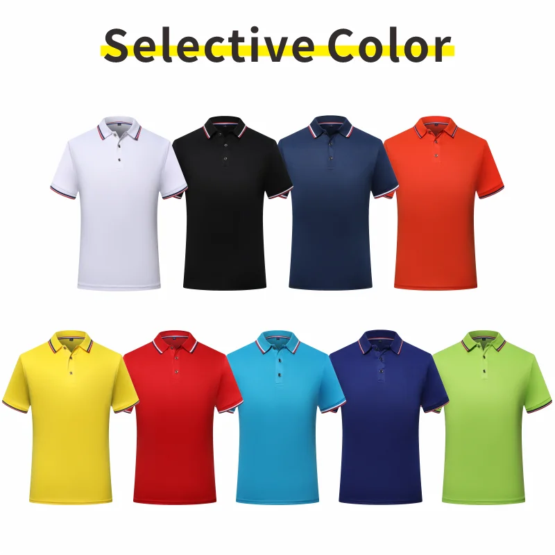 Ice Cool Sky Silk Short Sleeve Polo Shirt Printed Fashion Top Shirt Customized Logo Summer Casual Wear DIY 4