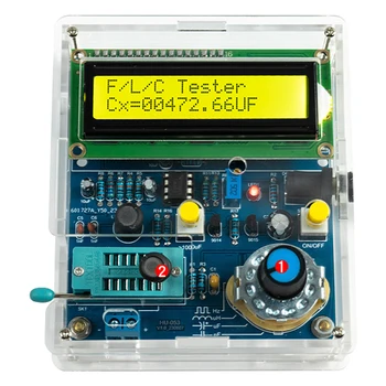 Tester di induttanza di capacità Kit elettronico fai da te Display di misurazione della frequenza PCB progetto di saldatura fai da te pratica saldatura