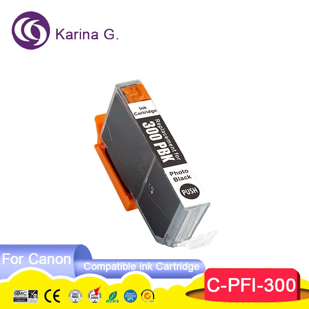 PFI 300 PFI300 PFI-300 Premium Color Compatible Inkjet Ink Cartridge for imageP