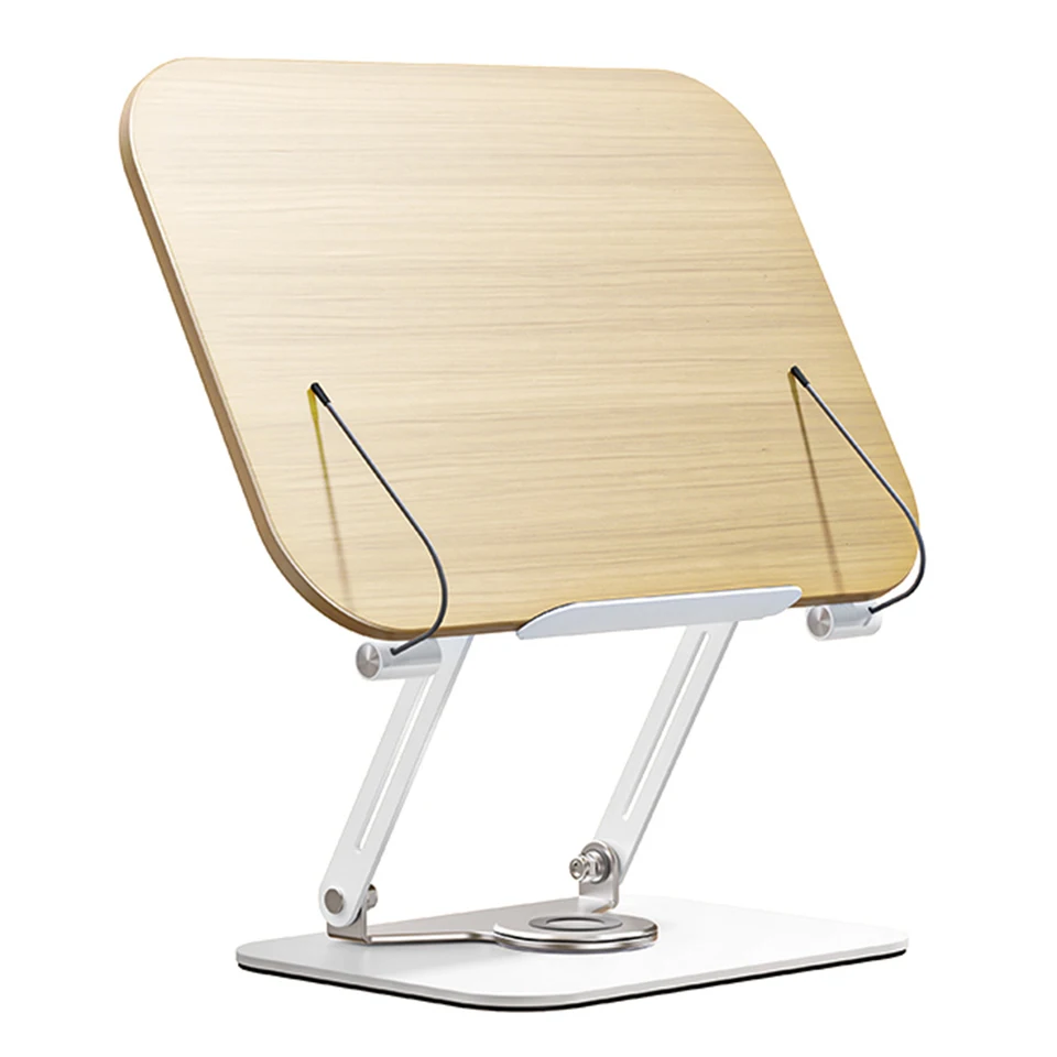 Adjustable Cookbook Stand with Rotating Base