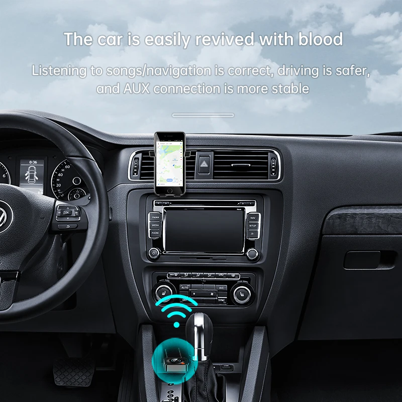 Bluetooth Audio Receiver NFC Bluetooth Audio Receiver 3.5mm AUX RCA 3D Surround Stereo Music Wireless Adapter Support TF Card Play For Car Kit Speakers