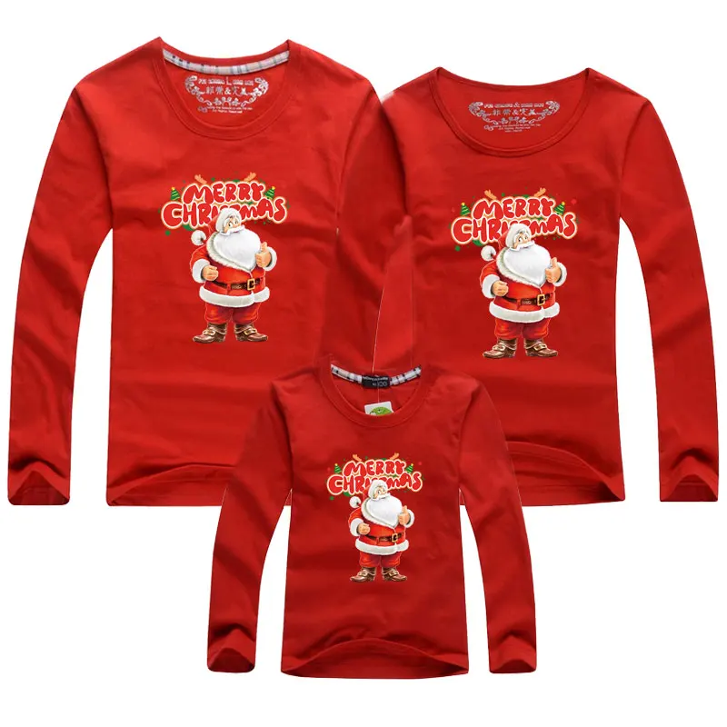 thumbnail image 1 of Conjuntos familiares a juego 2023 Padre, madre, hija, hijo, ropa de dibujos animados de Navidad, camiseta de manga larga, Año Nuevo, niños, adultos, tops, 1 of 5