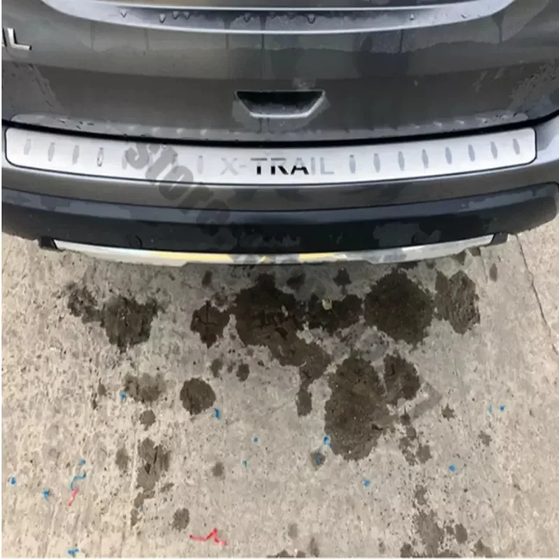 

Для Nissan XTrail X-Trail T32 2014 ~ 2021 протектор заднего бампера из нержавеющей стали, протектор заднего бампера, протектор порога багажника, накладка