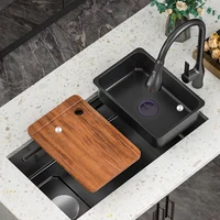 Nano Single Bowl Kitchen Sinks Kitchen Sink Undermount High-end Handmade for Kitchen Sink, Bar Sink or Outdoor Sink 2