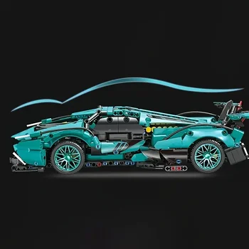 Blue Racing Car Blocks 2