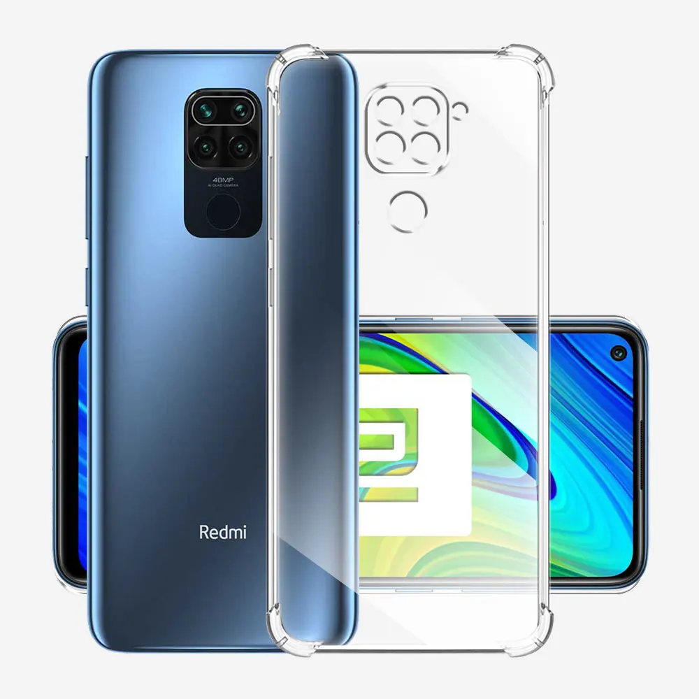 Противоударный чехол для Xiaomi Redmi Note 9, мягкий силиконовый прозрачный чехол для Note 9Pro, прозрачный чехол для Note9s, Note9, ProMax, чехол