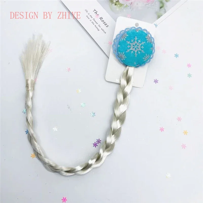 Elsa Princess Children's Toys Birthday Gift Party Crown Frozen 2 Baby Magic Stick Headband Cosplay Sofia Girls Hair Accessories 4