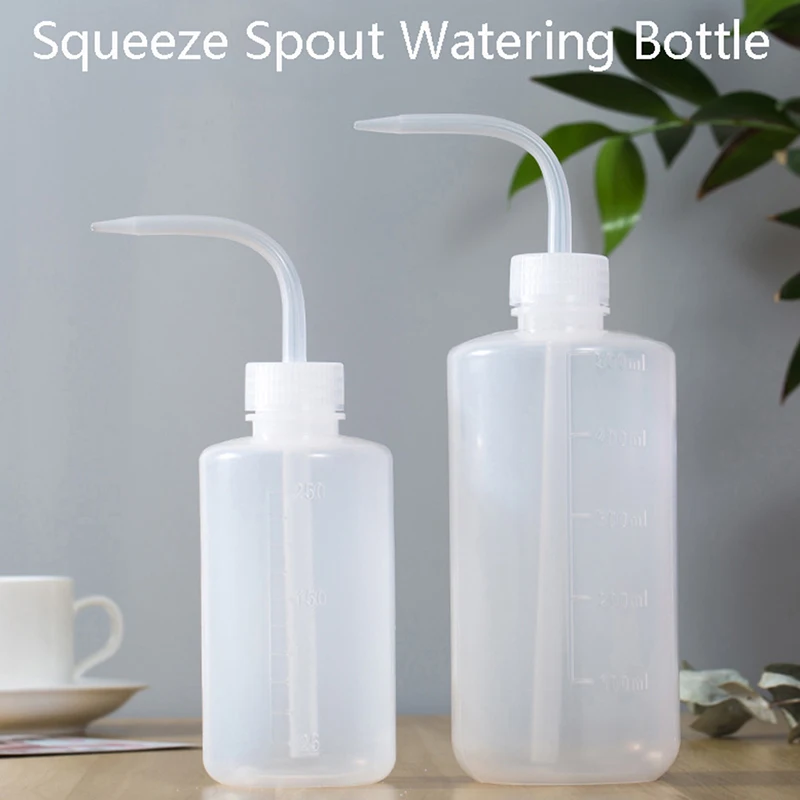 

250/500/1000ml Plastic Squeeze Bottle Kettle Watering Can for Flowers Succulents Kitchen Irrigation Gardening Tools PP + PET