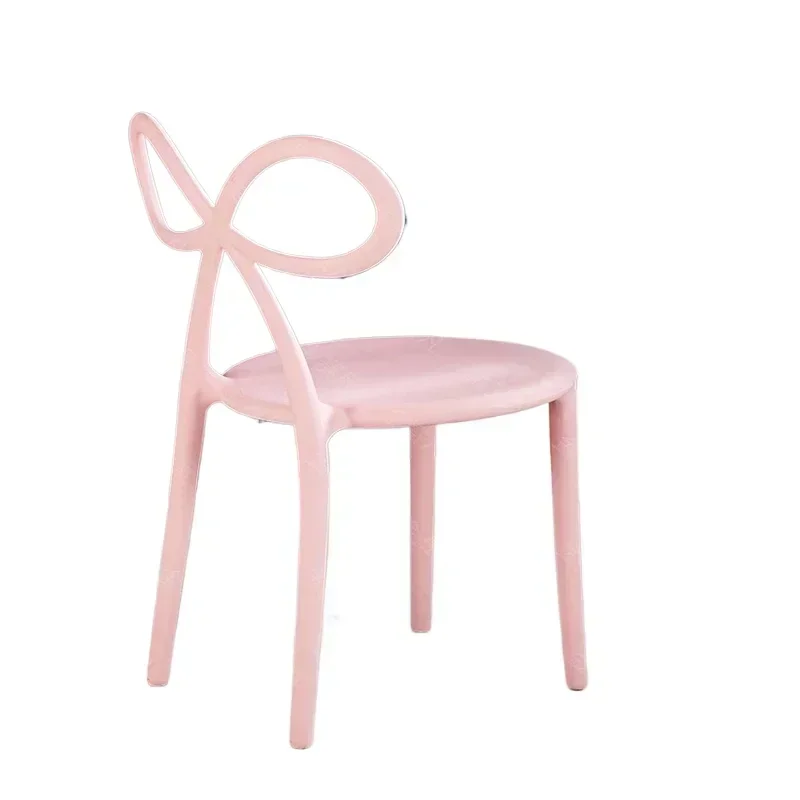 Nordic Butterfly Makeup Chair Plastic Dressing Stool Simple Household Nail Chair for Bedroom Minimalist Vanity