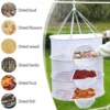 Multifunctional Portable Foldable Muti-layer Hanging Drying Net for Dry Goods Fruit Vegetable Herbs Clothing Non-toxic Polyester 5