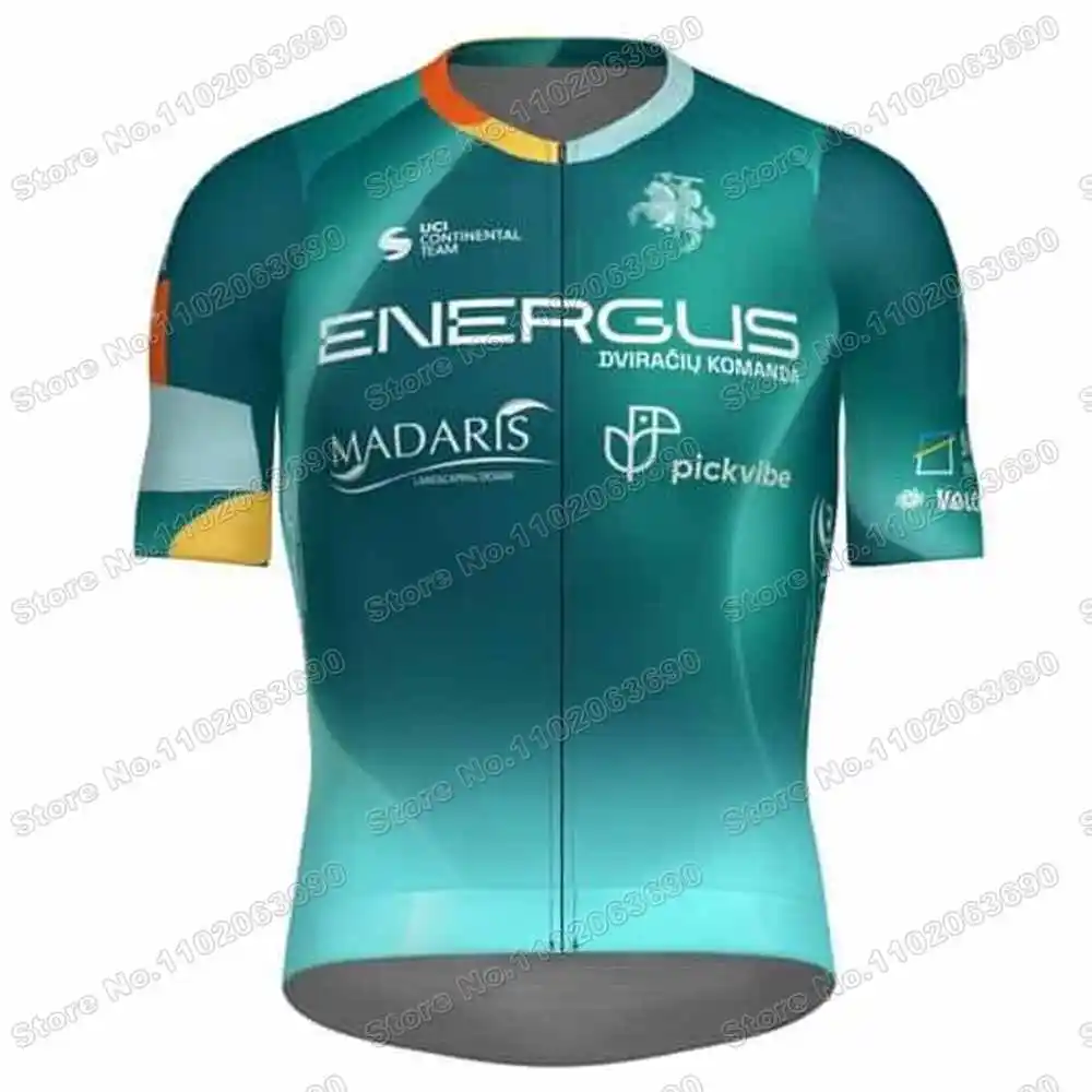 Energus Cycling Team Jersey Set Men Cycling Clothing Summer Short Sleeve Road Bike Shirts Suit Bicycle Bib Shorts MTB Wear