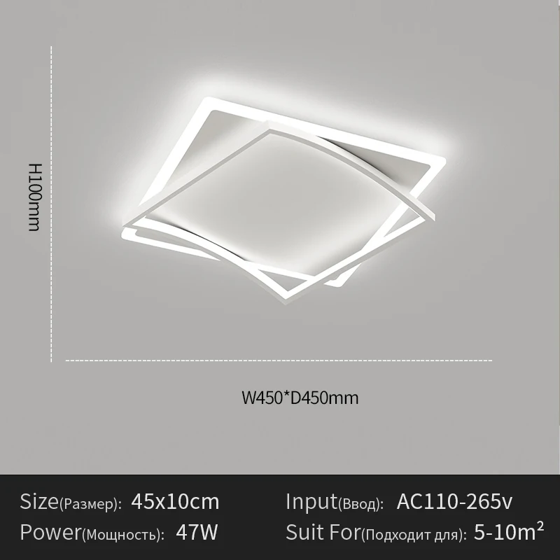 Modern LED Tavan Lambası Yatak Odası Oturma Yemek Odası Çalışma Mutfak Tavan Avize Kapalı Ev Dekor aydınlatma armatürü Cilası