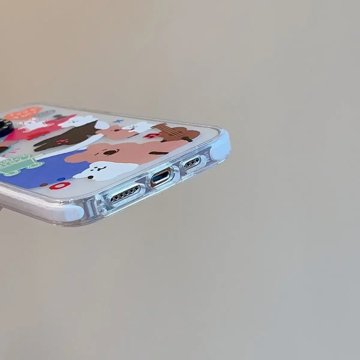 MagSafe Acrylic Cartoon Bear Phone Case Cover for IPhone 11 12 13 14 15 Pro Max Case for IPhone 15 Pro Max