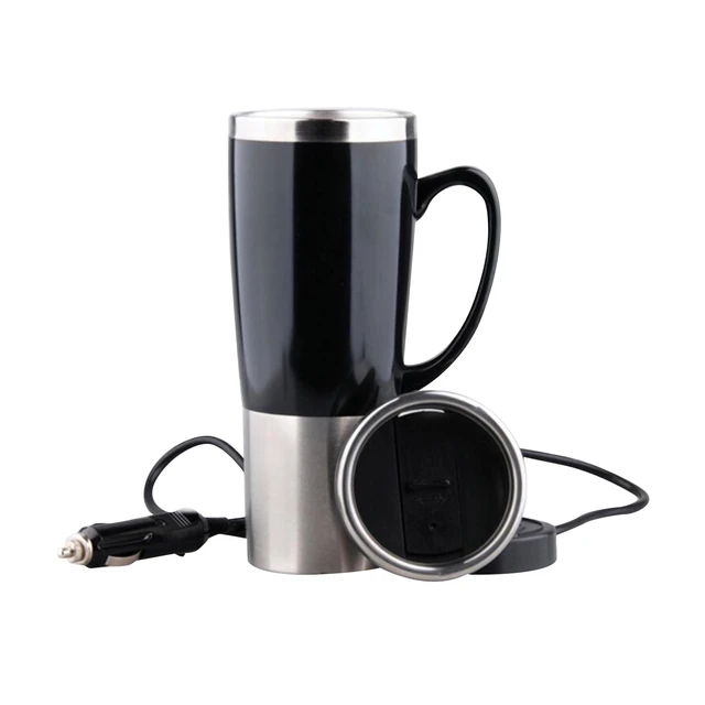 Heated Travel Mug Car Heating Cup 500ml Stainless Steel 12V Travel